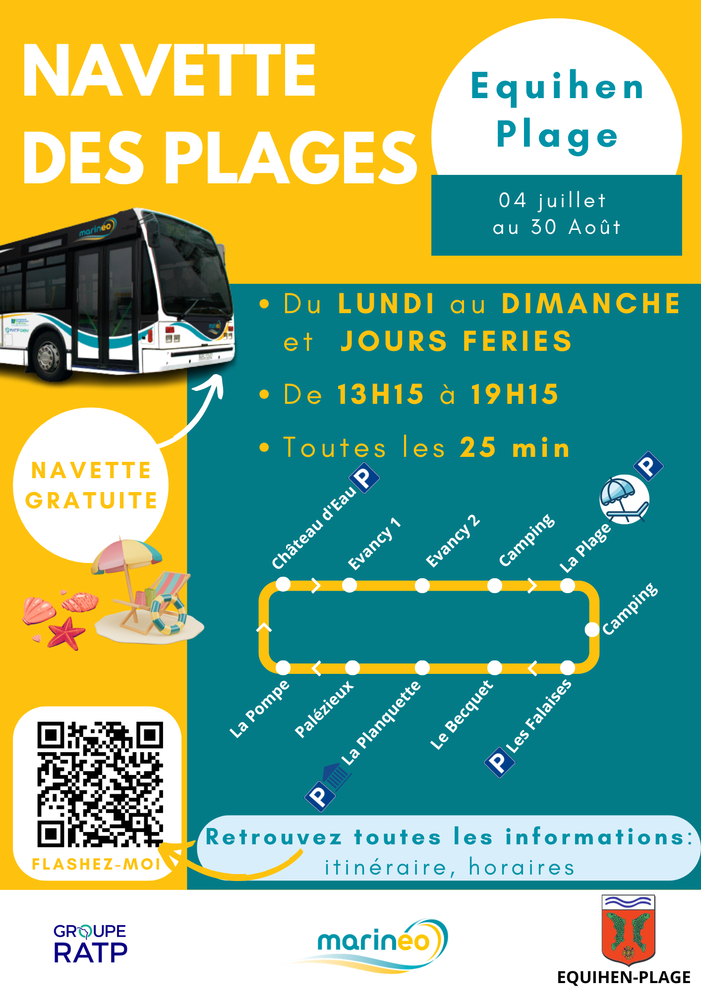 Navette de plage gratuite